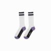 W.ESSENTIELS X ONE PIECE COLLEGIATE GOMU GOMU SOCKS WHITE/PURPLE/BLACK