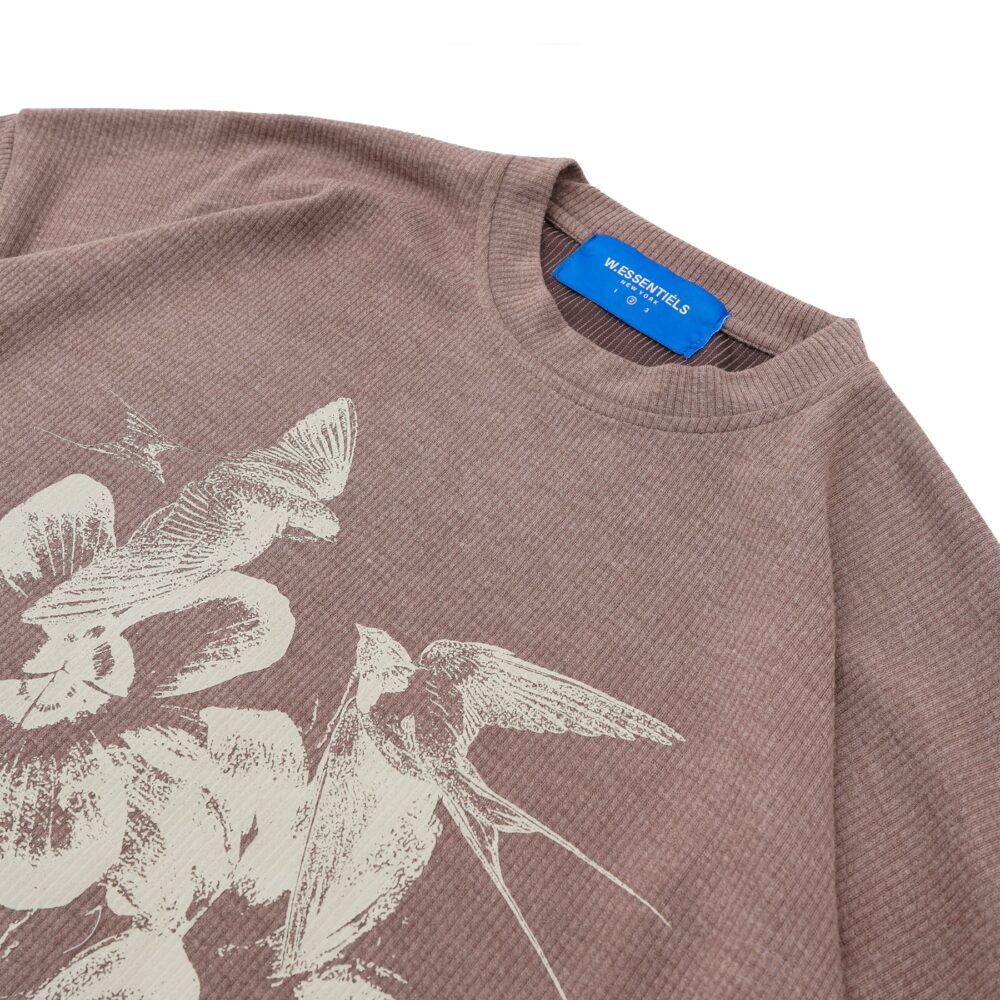 W.Essentiels Label Bleu Madness Hirondelle Oversize Sweater Khaki - Image 4