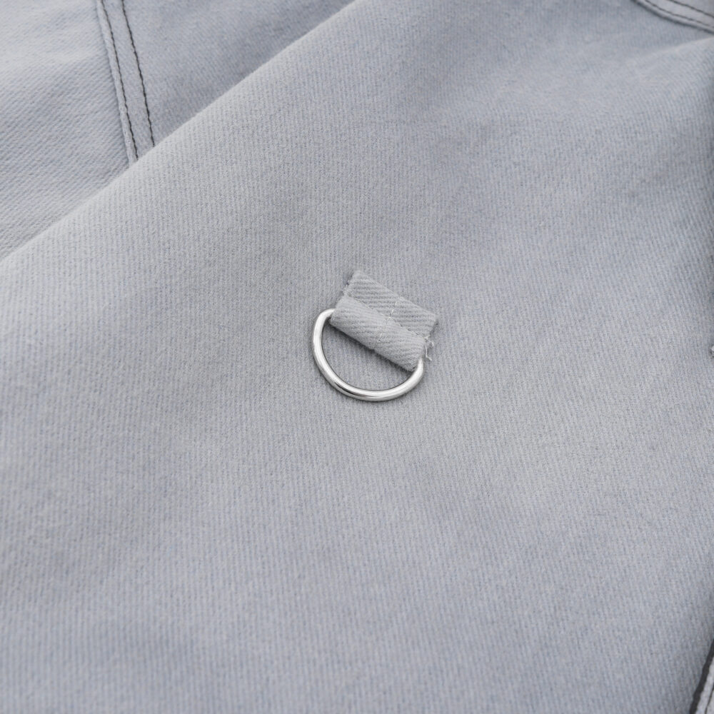 W.Essentiels Label Bleu Sapeurs-Pompiers Fireman Clasp Work Jacket Pewter Grey - Image 4