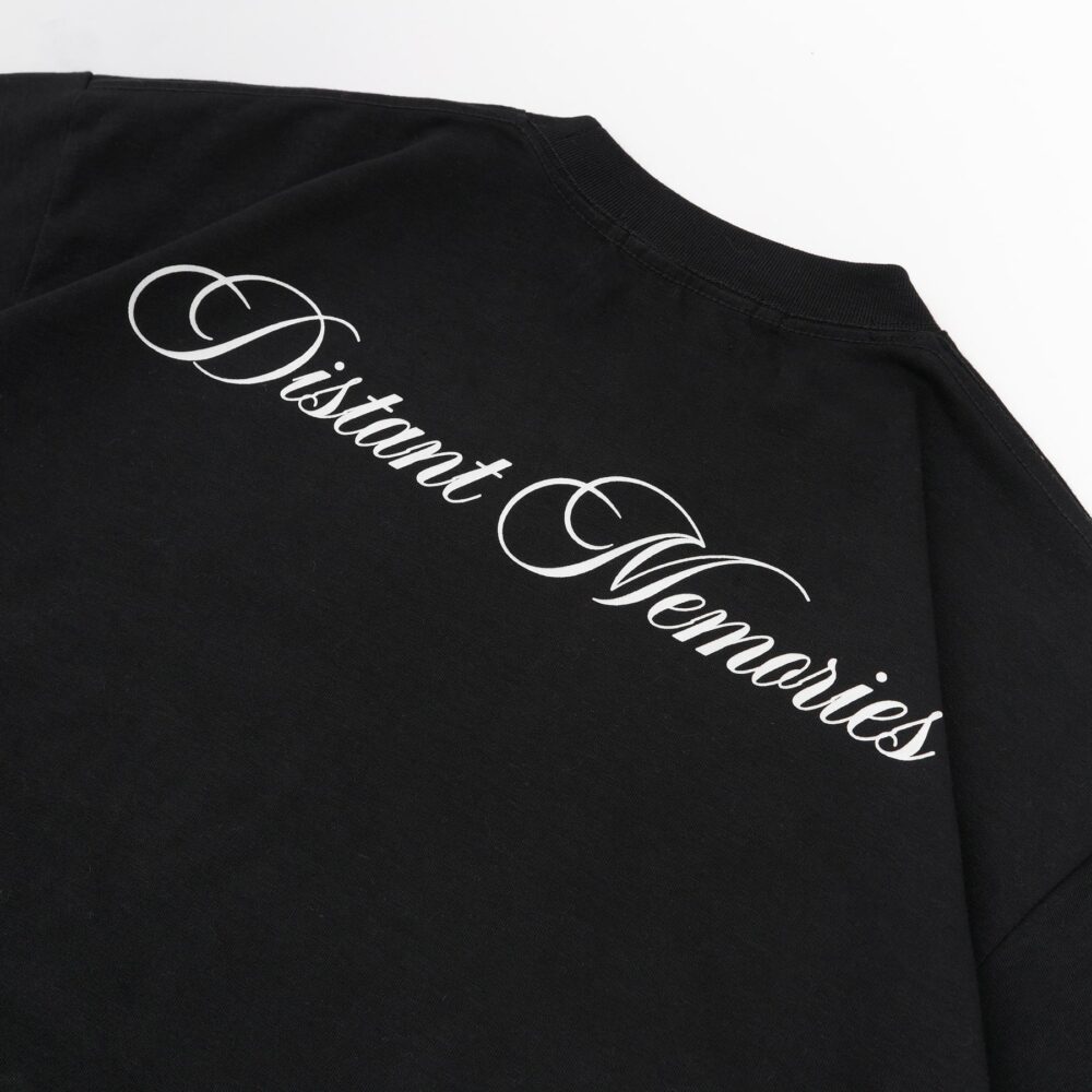 W.Essentiels Label Bleu Treshold Hirondalle Boxy Cut T-shirt Noir Black - Image 2