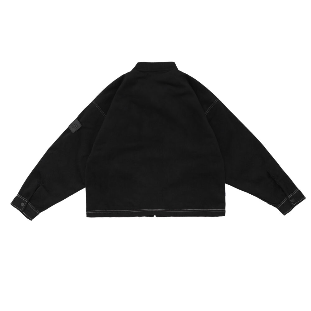 W.Essentiels Label Bleu Sapeurs-Pompiers Fireman Clasp Work Jacket Zero Black - Image 5