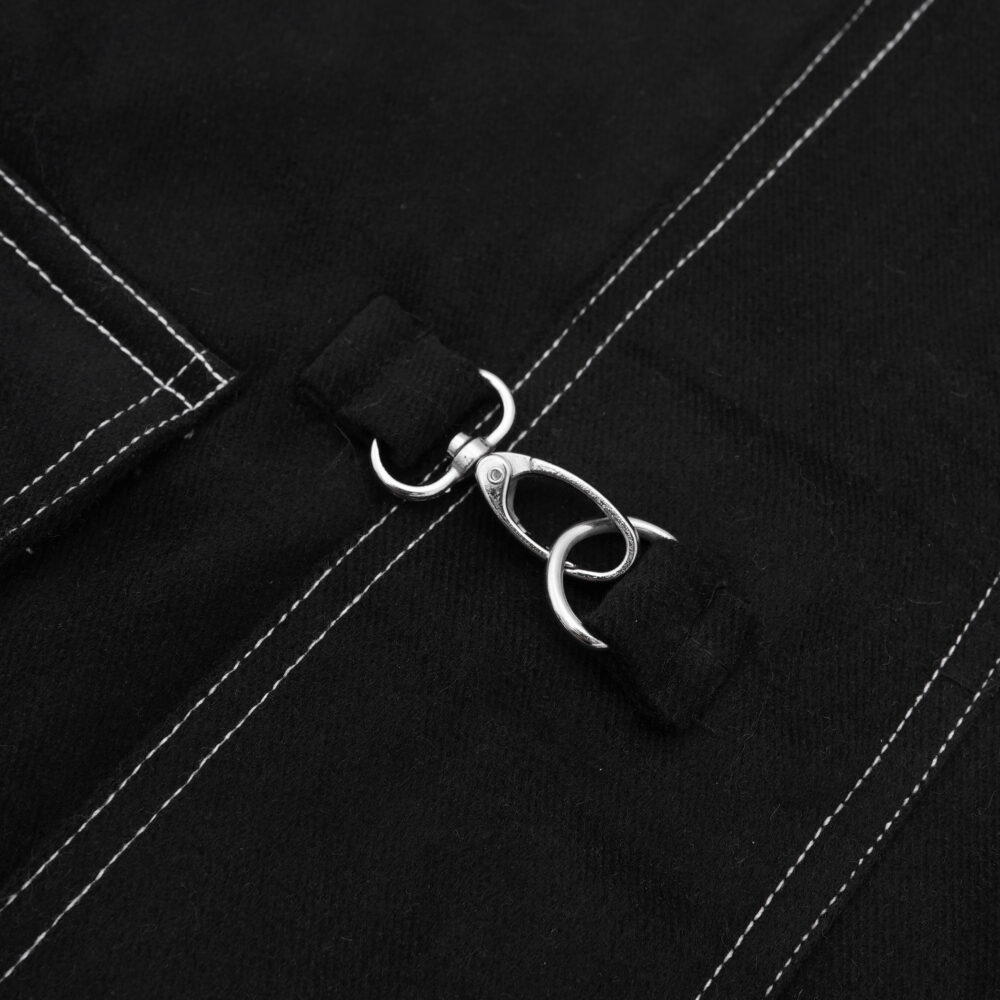 W.Essentiels Label Bleu Sapeurs-Pompiers Fireman Clasp Work Jacket Zero Black - Image 6