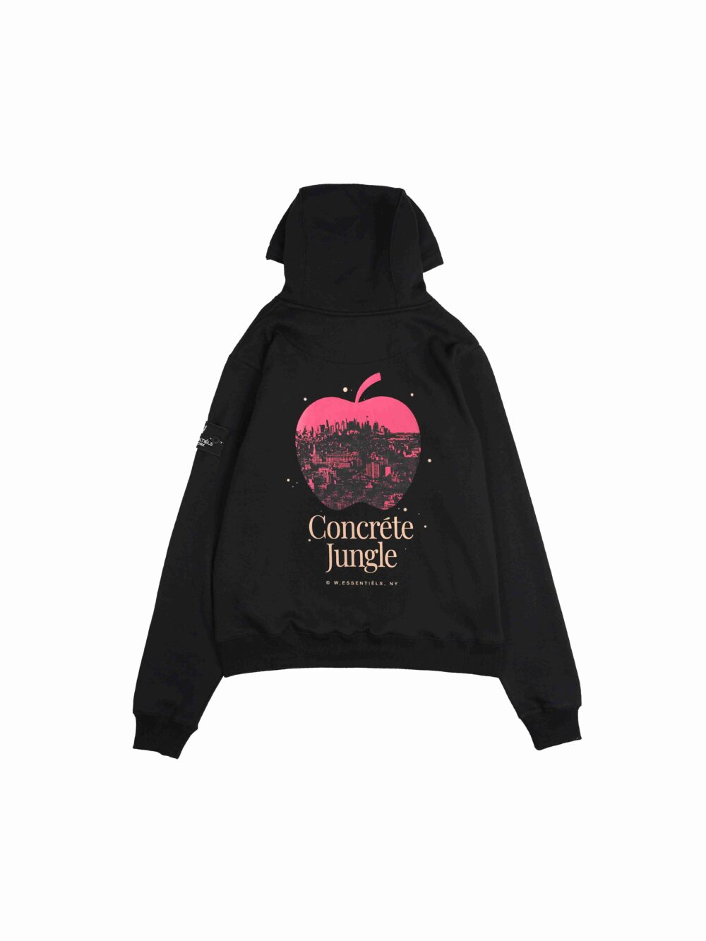 W.Essentiels Savoir-Faire Oversize Hoodie Black - Image 2