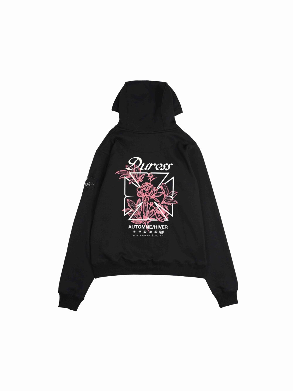 W.Essentiels Contrainte Oversize Hoodie Black - Image 2