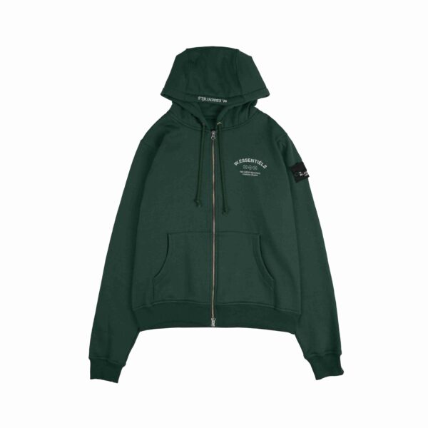 W.Essentiels Atelier De Brice Oversize Zip Hoodie Forest Green