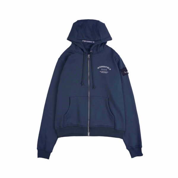 W.Essentiels Atelier De Brice Oversize Zip Hoodie Midnight Blue