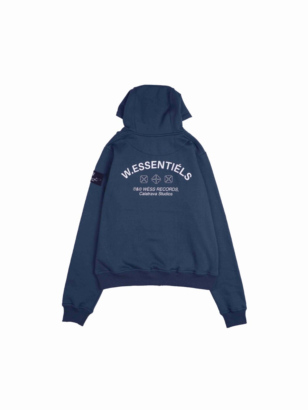 W.Essentiels Atelier De Brice Oversize Zip Hoodie Midnight Blue - Image 2