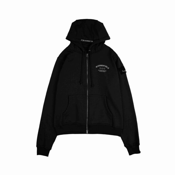 W.Essentiels Atelier De Brice Oversize Zip Hoodie Noir Black