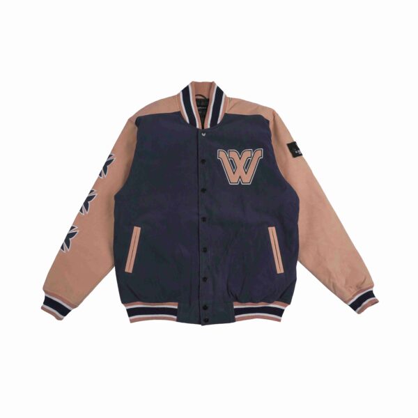 W.Essentiels Steinway Collegiate Varsity Jacket Midnight/Peach