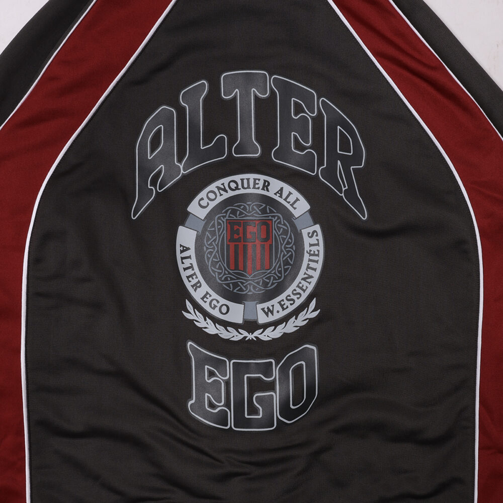 W.Essentiéls x Alter ego Obelisk Track Jacket Dark Heather/Foxblood - Image 4