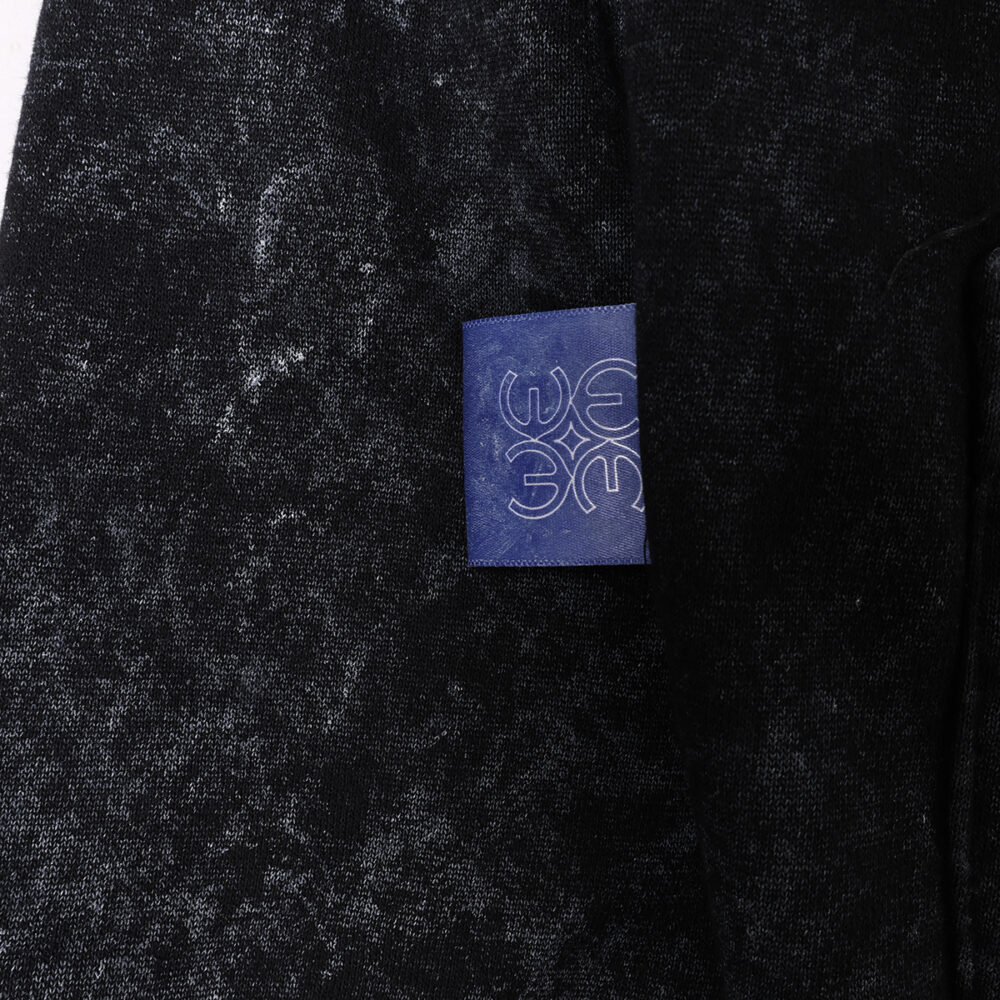 W.Essentiéls x Alter ego Runes Oversize Hoodie Acid Wash Noir Black - Image 3