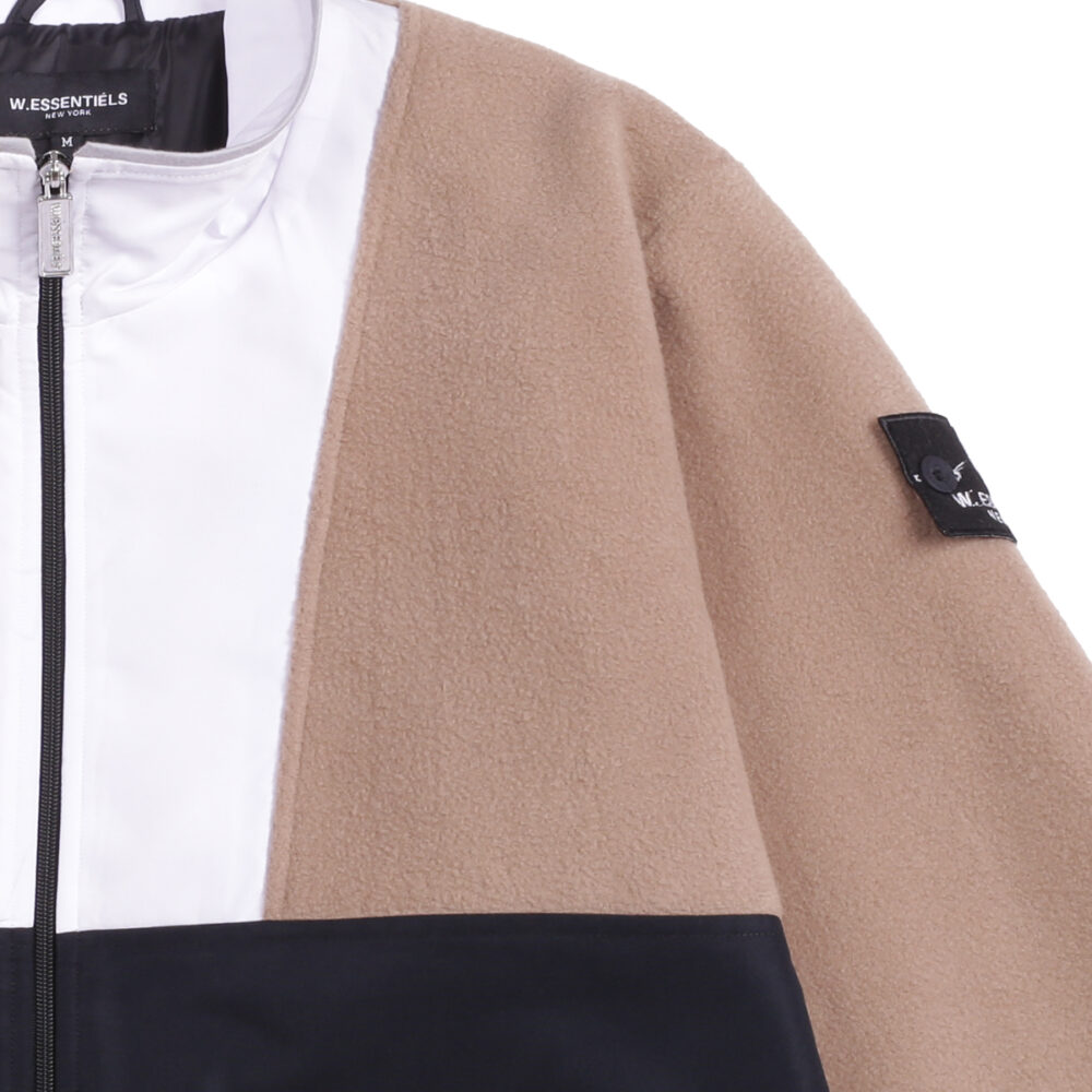 W.Essentiels Nordhelle Sherpa Jacket Walnut/Black/White - Image 3