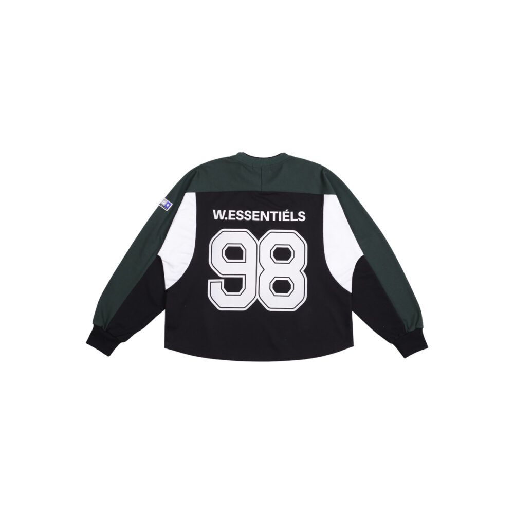 W.Essentiels VfL Weimar Player Issue Warmup Sweater Black/Verde - Image 3