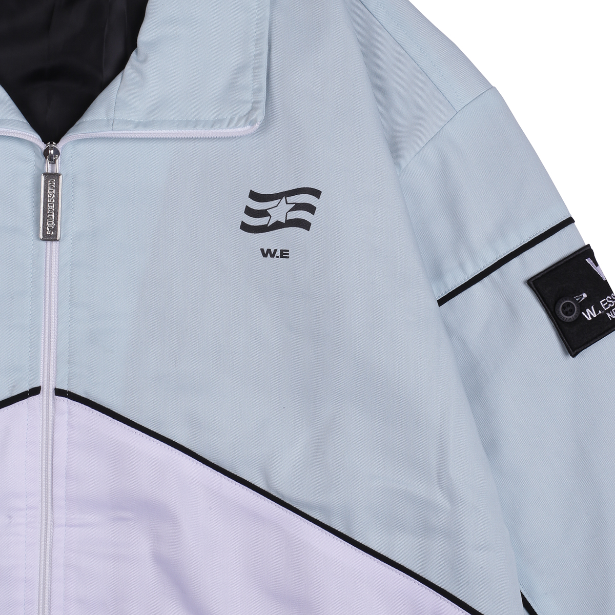 W.Essentiels Burdenski Oyster Track Top Jacket North Carolina/White - Image 2