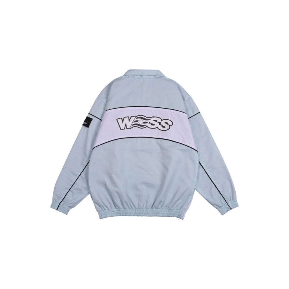W.Essentiels Burdenski Oyster Track Top Jacket North Carolina/White - Image 3