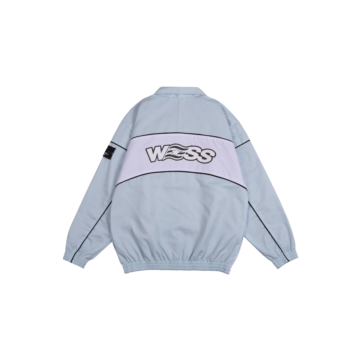 W.Essentiels Burdenski Oyster Track Top Jacket North Carolina/White - Image 3