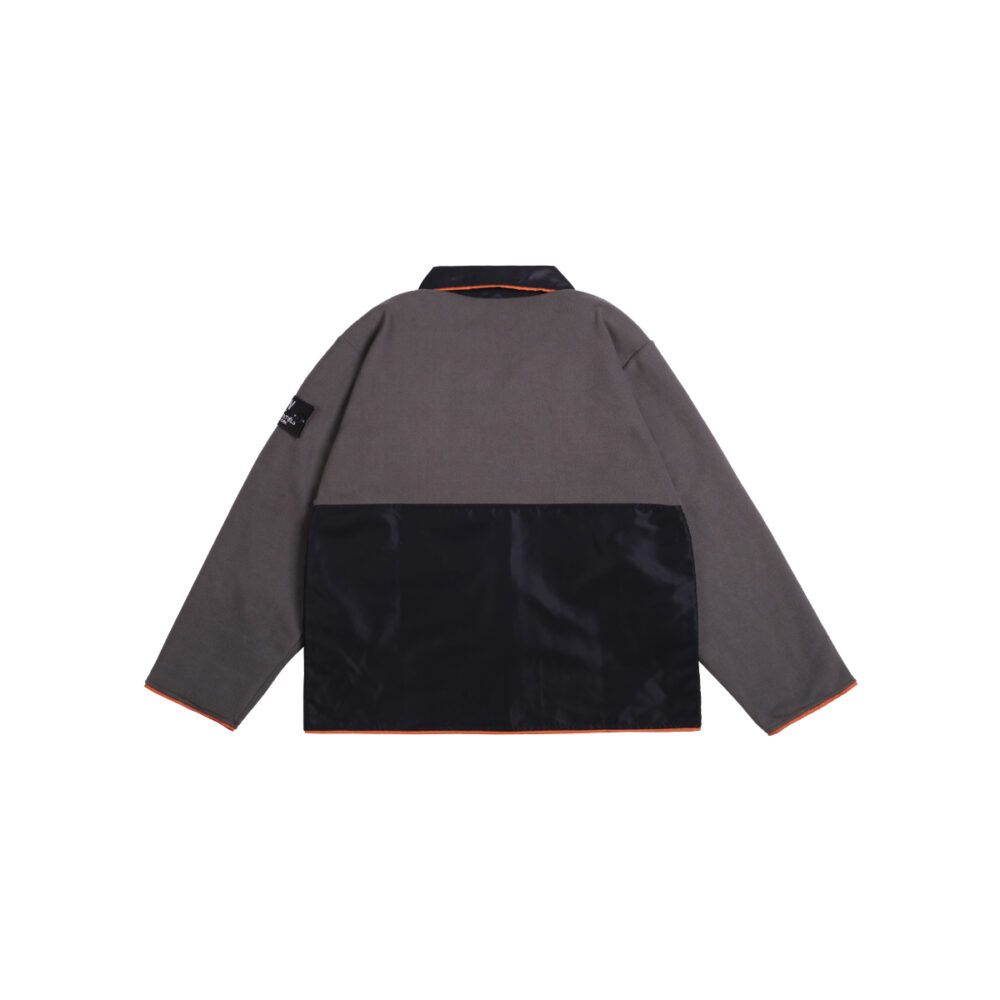 W.Essentiels Nordhelle Sherpa Jacket Wolf Grey/Black - Image 4
