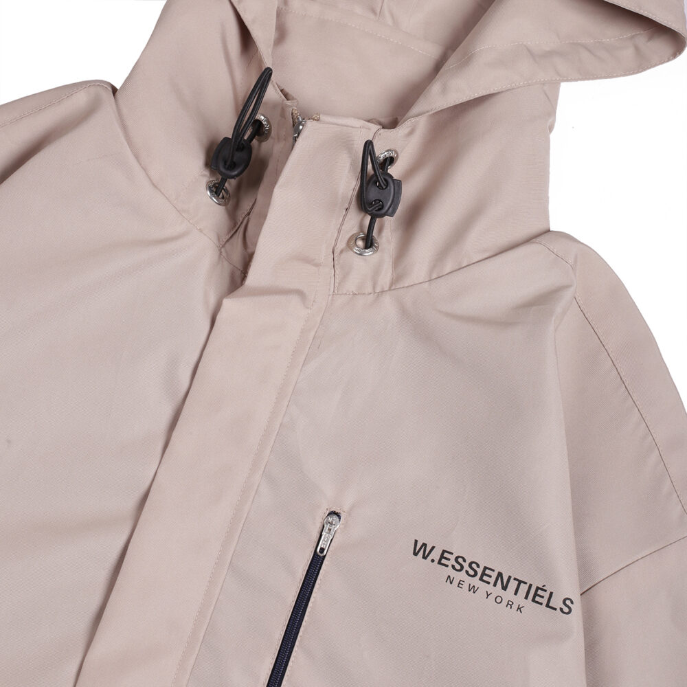 W.Essentiels Brehme Two Tone Stadium jacket Khaki/Navy - Image 2
