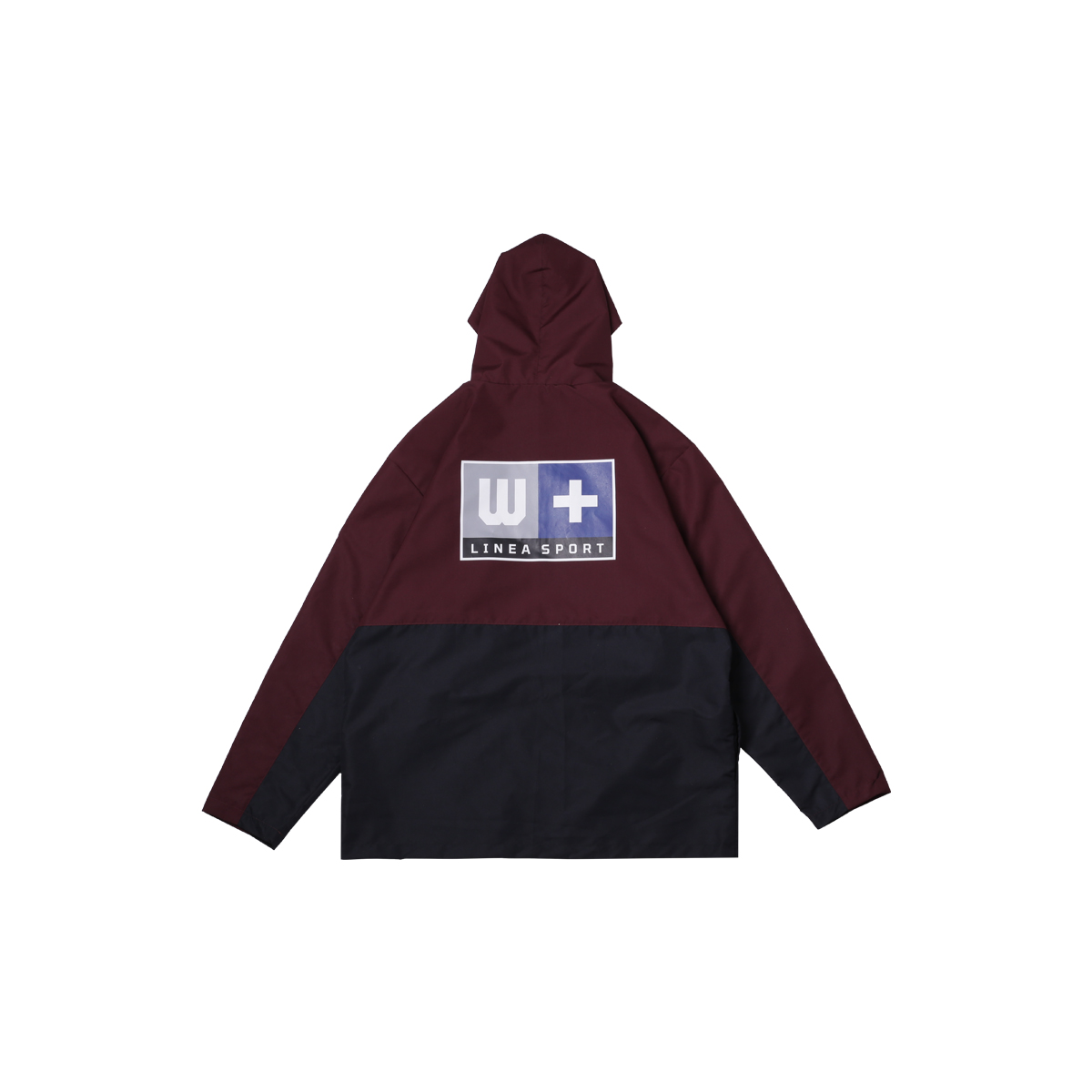 W.Essentiels Brehme Two Tone Stadium jacket Foxblood/Black - Image 2