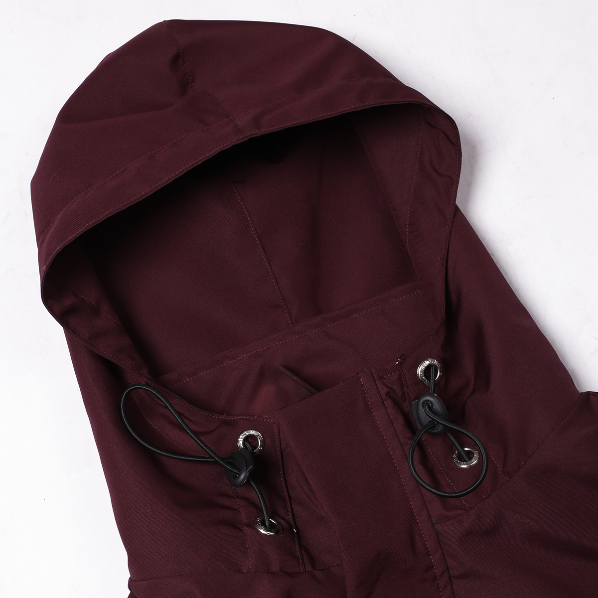 W.Essentiels Brehme Two Tone Stadium jacket Foxblood/Black - Image 3