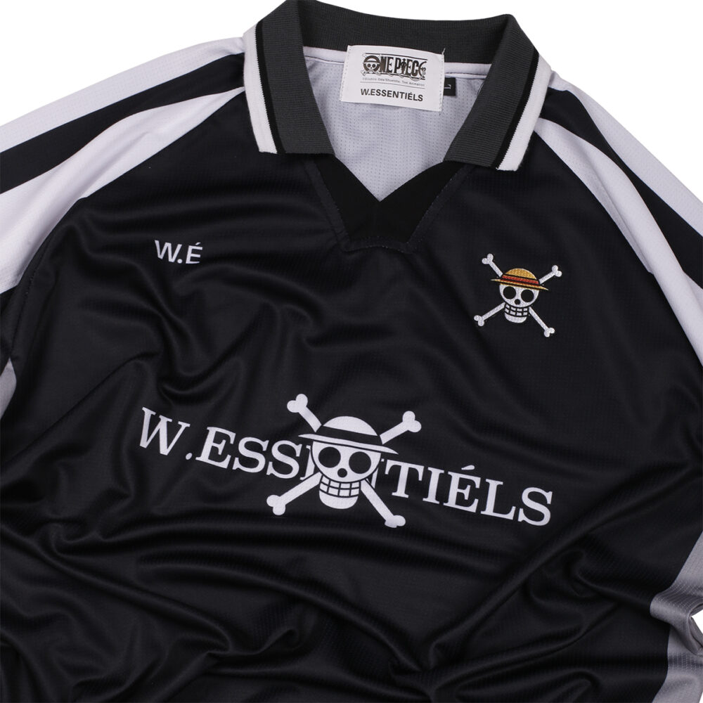W.Essentiels x One Piece AC Strawhat Home Jersey Noir Black - Image 2