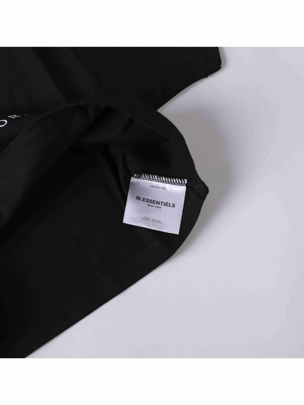 W.Essentiels Crop Top OG Logo Tee Black - Image 2