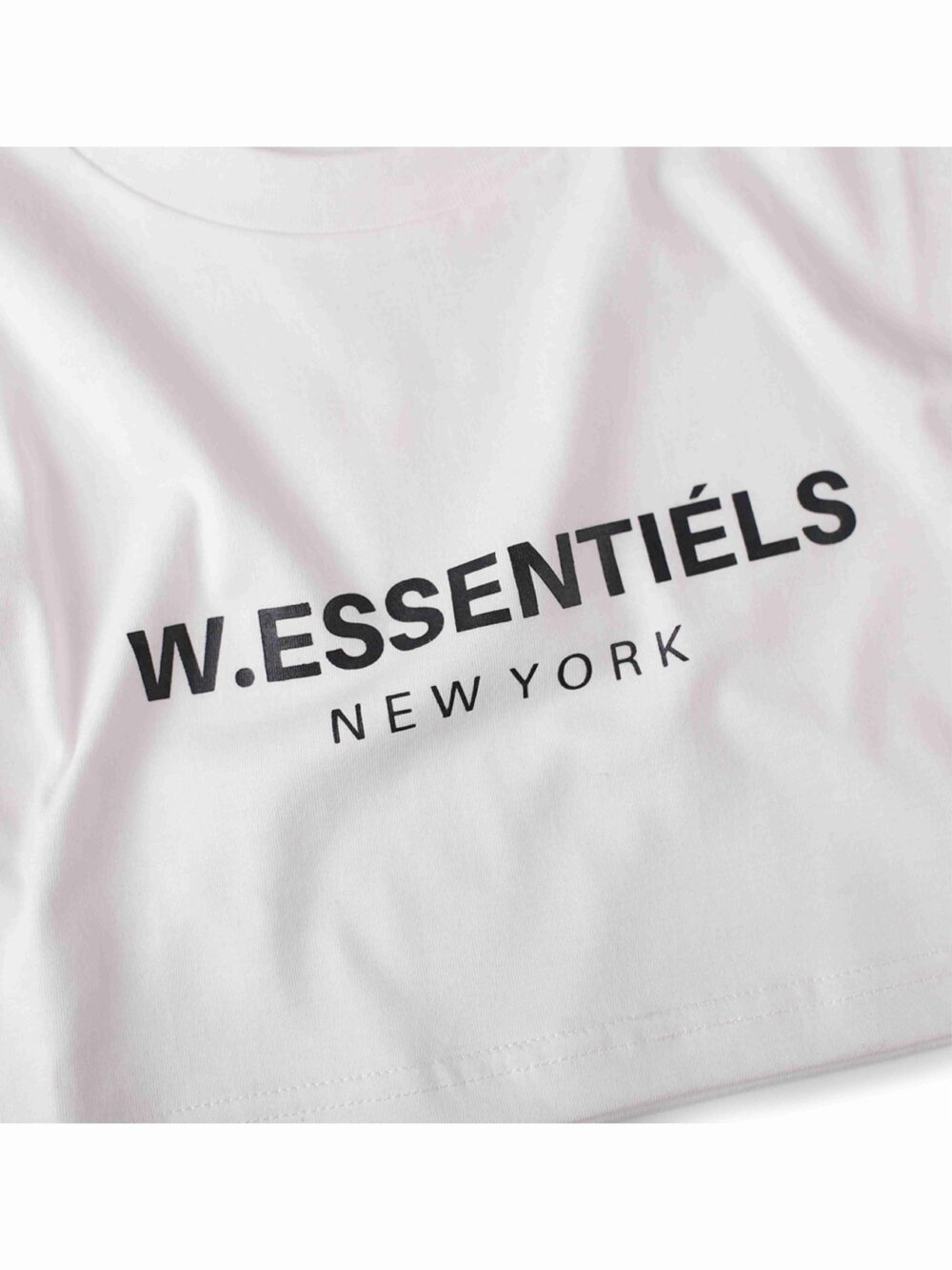 W.Essentiels Crop Top OG Logo Tee White - Image 2