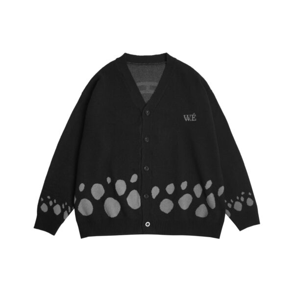 W.Essentiels x One Piece Trafalgar Law Oversize Cardigan Knitwear Noir Black