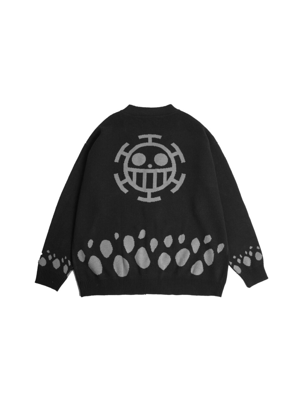 W.Essentiels x One Piece Trafalgar Law Oversize Cardigan Knitwear Noir Black - Image 2