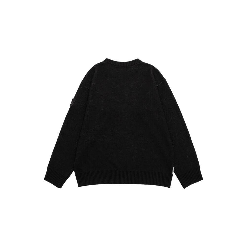 W.Essentiels x One Piece Sun God Nika Knitwear Oversize Sweater Noir Black - Image 2