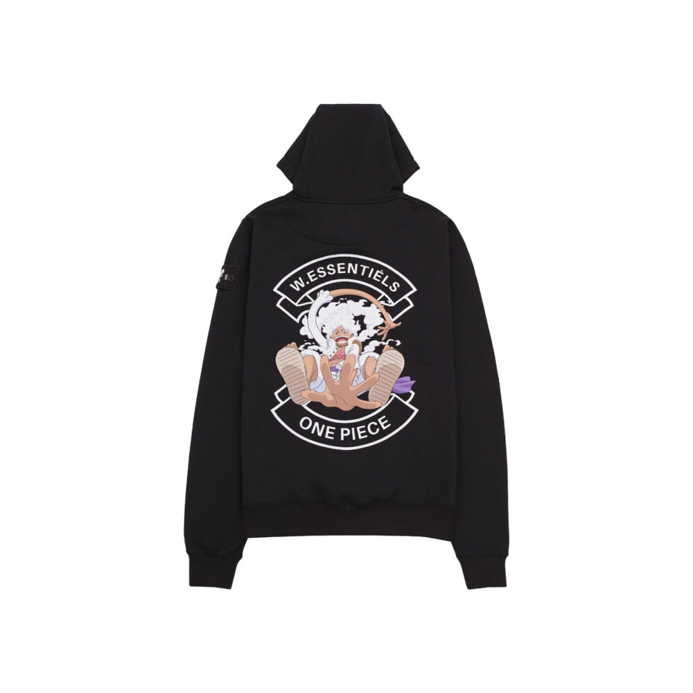 W.Essentiels x One Piece Gear 5 Luffy Oversize Hoodie Noir Black - Image 2