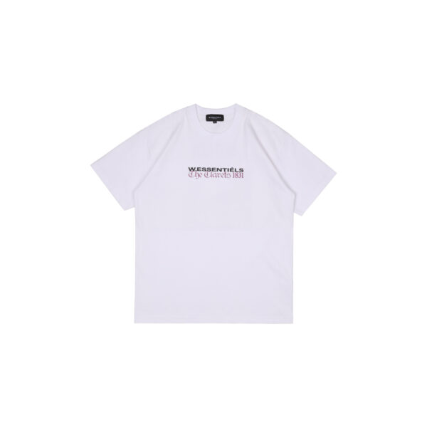 W.Essentiels VfL Weimar Merchandise Stadium Boxy cut T-shirt Blanc/Rosewood