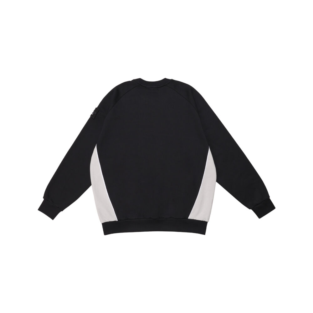W.Essentiels 9th Rue Solla Oversize Crewneck Noir Black/Asphalt - Image 2