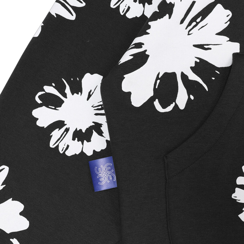 W.Essentiels Le Valensole Oversize Hoodie Full Print Hoodie Noir Black - Image 3