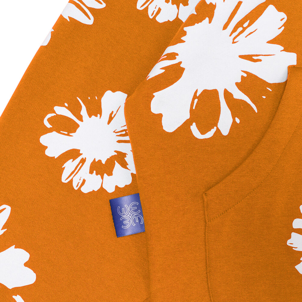 W.Essentiels Le Valensole Oversize Hoodie Full Print Hoodie Tangerine (Orange) - Image 2