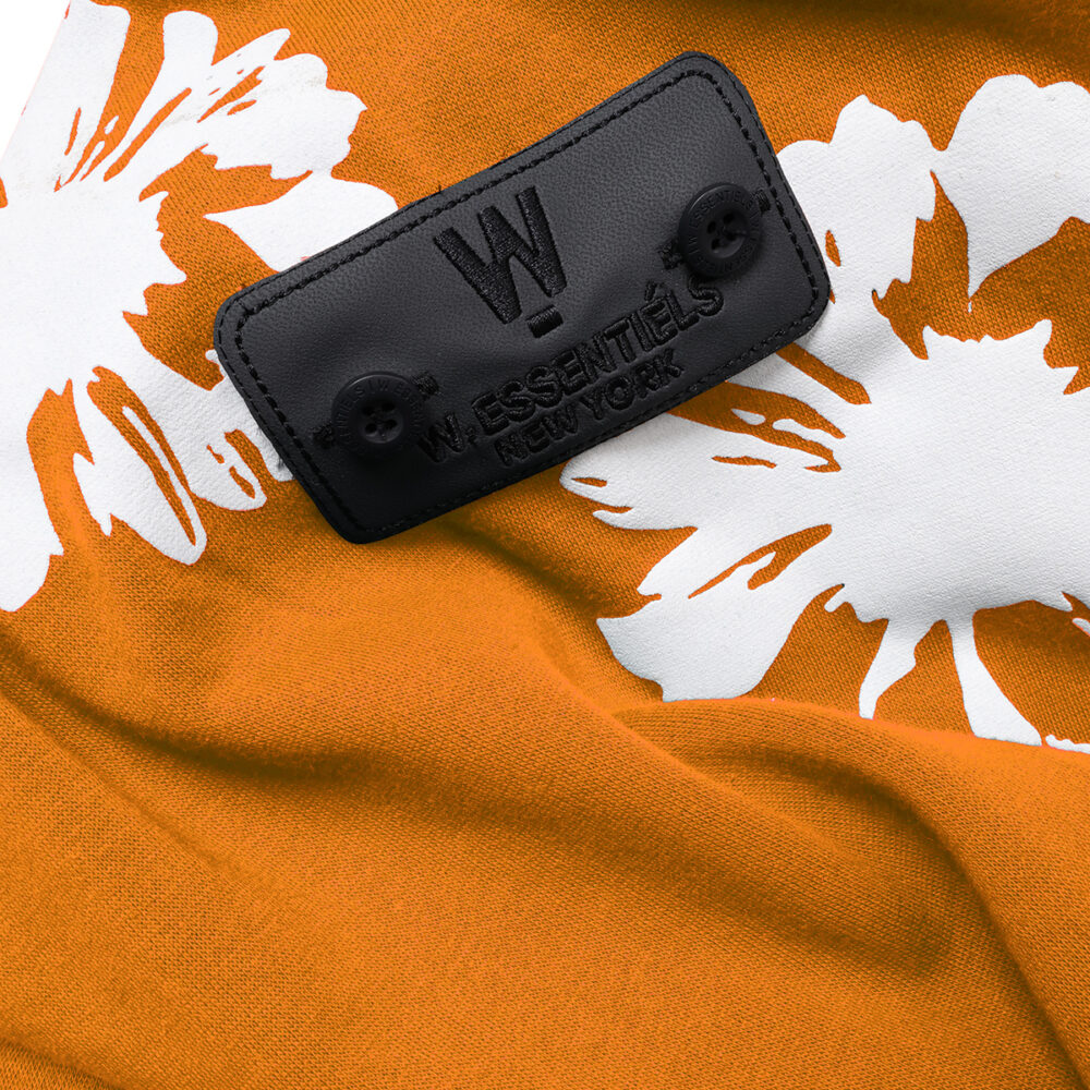 W.Essentiels Le Valensole Oversize Hoodie Full Print Hoodie Tangerine (Orange) - Image 3