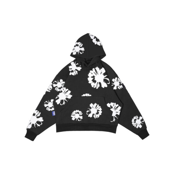 W.Essentiels Le Valensole Oversize Hoodie Full Print Hoodie Noir Black