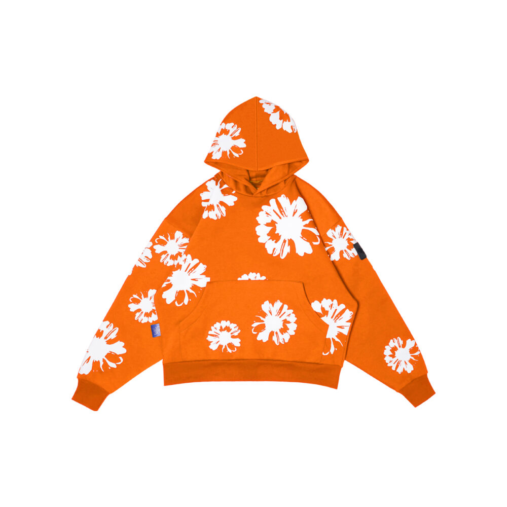 W.Essentiels Le Valensole Oversize Hoodie Full Print Hoodie Tangerine (Orange)