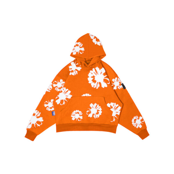 W.Essentiels Le Valensole Oversize Hoodie Full Print Hoodie Tangerine (Orange)