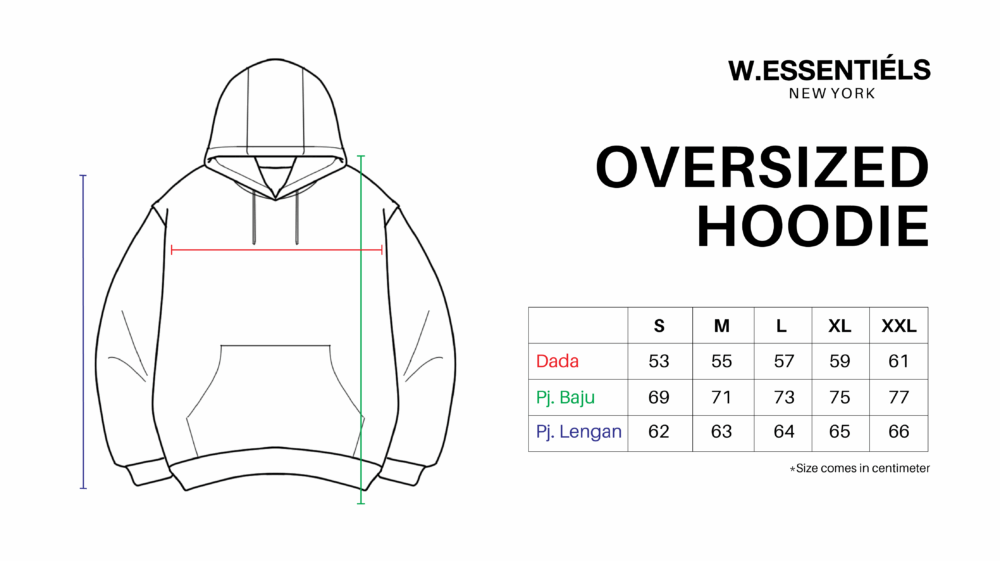 W.Essentiels Merle Oversize Hoodie Black - Image 3