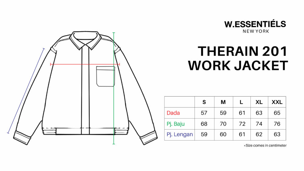 W.Essentiels Therain 201 Work Jacket Military Green - Image 3
